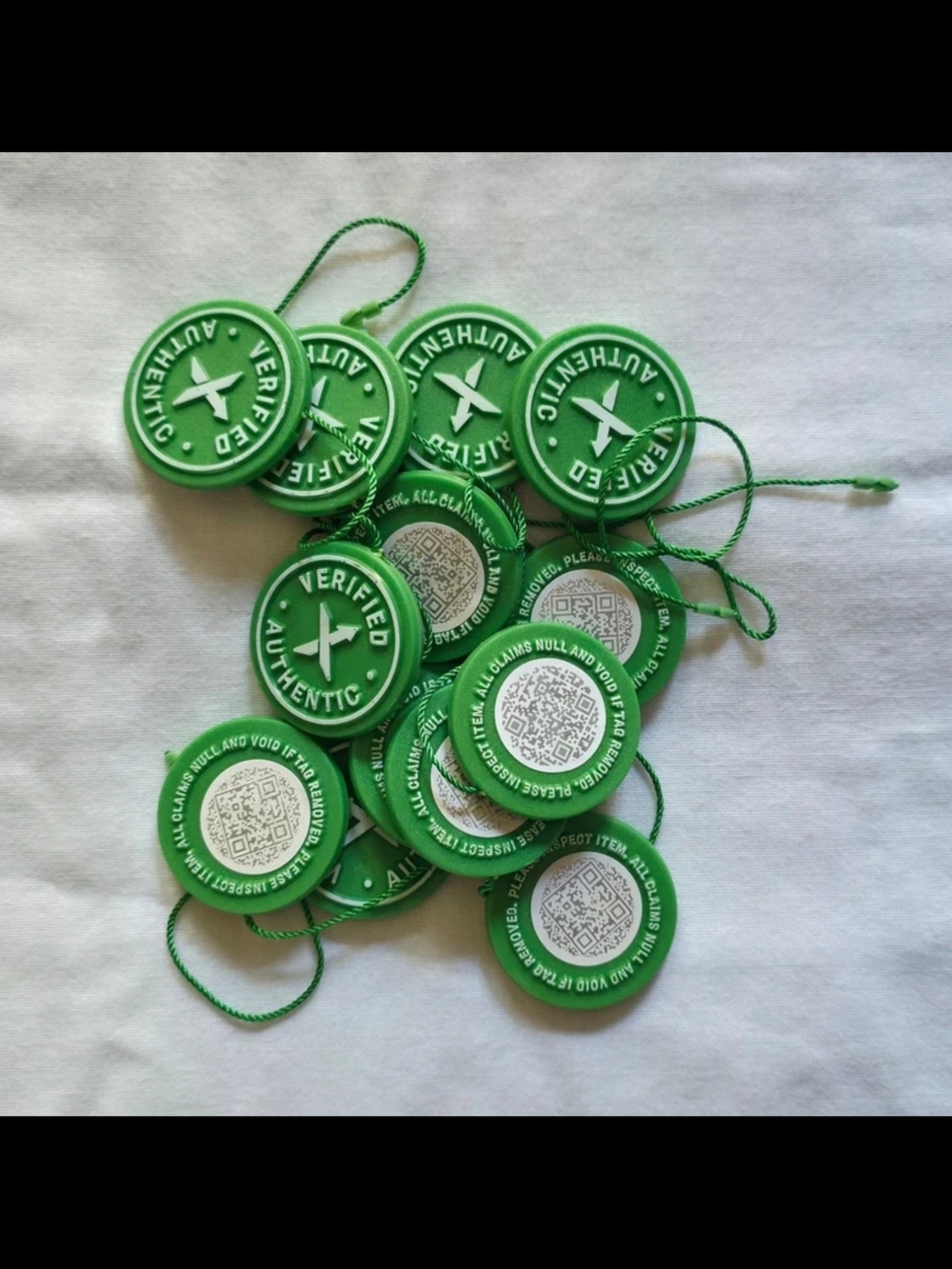 Stock X "Verified Authentic" Round Hang Tags - Lot Of 10